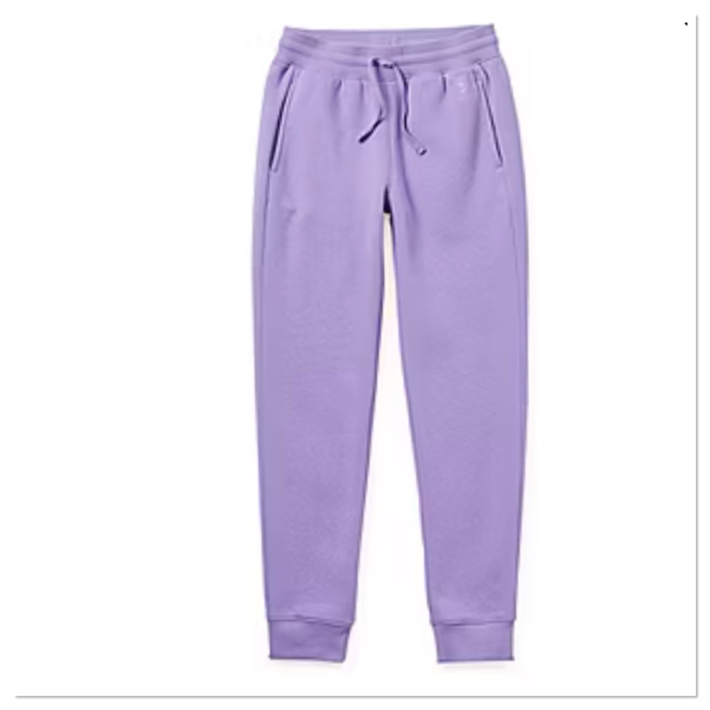 Xersion Girls Mid Rise Cuffed Fleece Jogger Pant